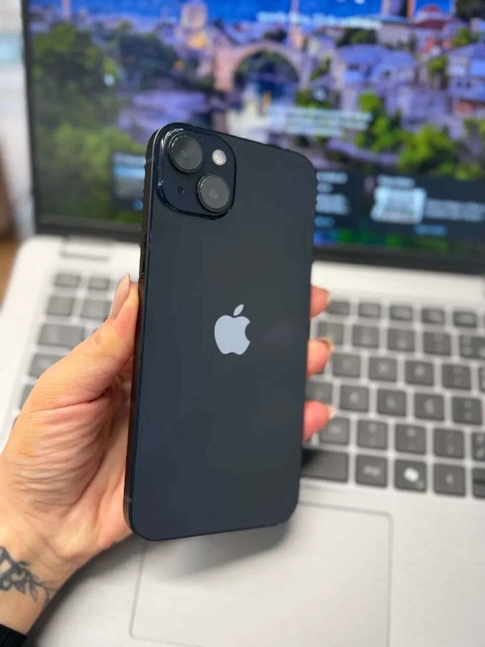 Iphone 14 Plus - Tela frontal original trincada - Foto 3