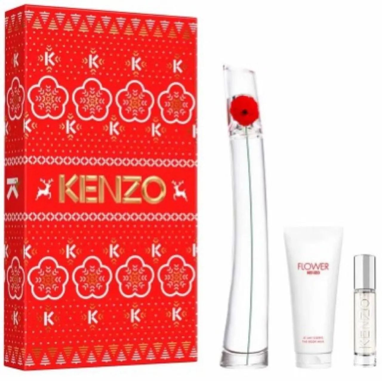 Kit FLOWER BY KENZO EDP 100ML + BODY MILK 75ML + EDP 10ML