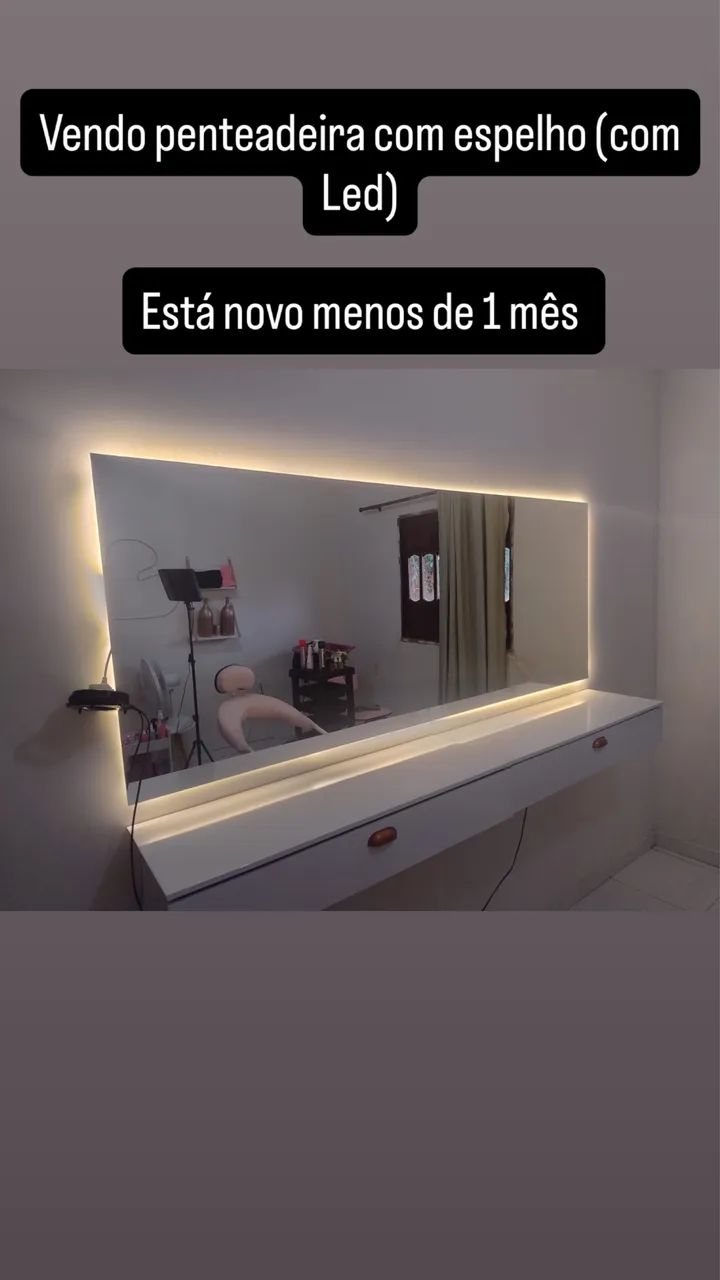 Penteadeira+espelho com Led 