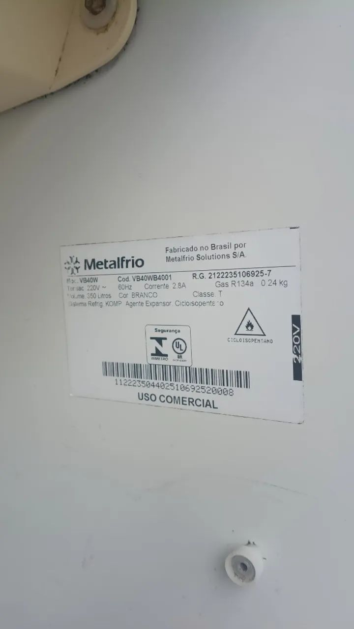 Visa Cooler METALFRIO 220v - Geladeiras e Freezers - Neópolis