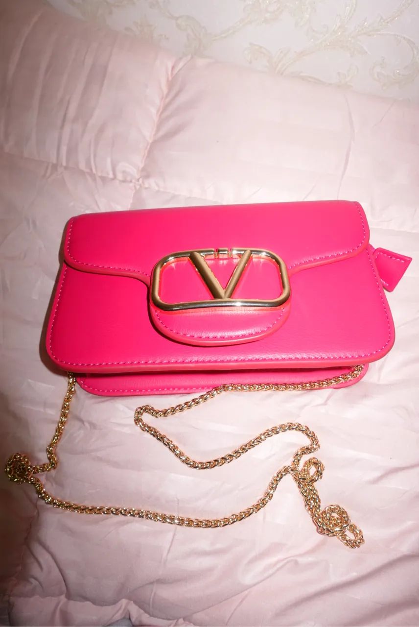 Bolsa inspiração Valentino rosa  - Foto 4