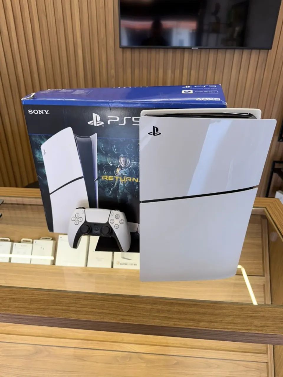 Ps5 Slim Digital 1tb + caixa e controle (Anápolis) - Foto 5