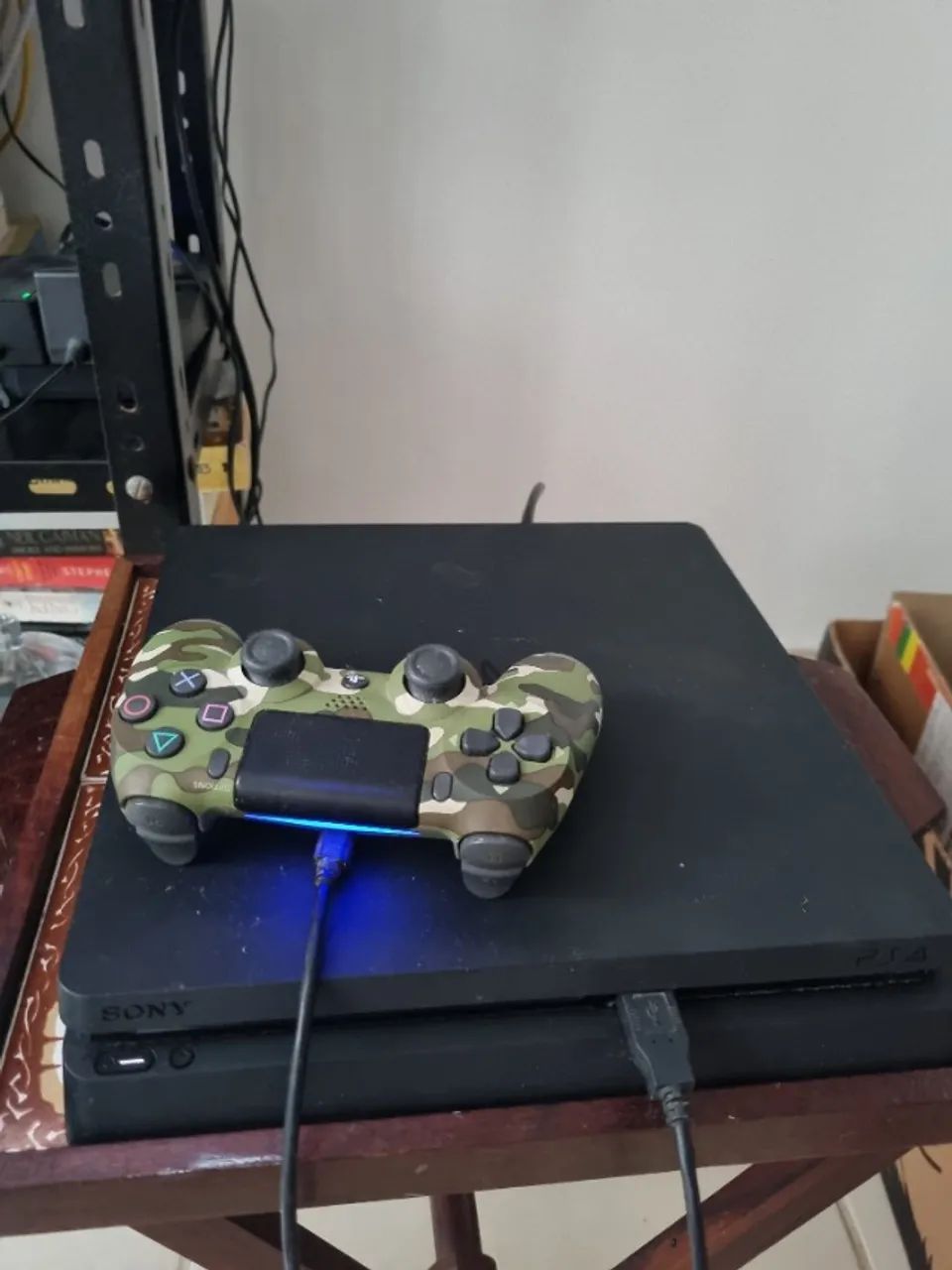 Playstation 4 Slim 500gb com 2 controles (+ 1 controle com drift) - Foto 3