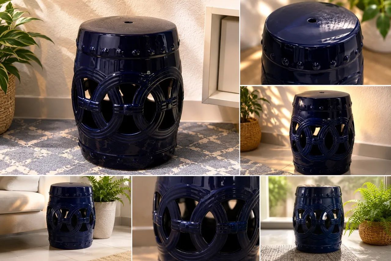 Garden Seat - Azul Marinho 