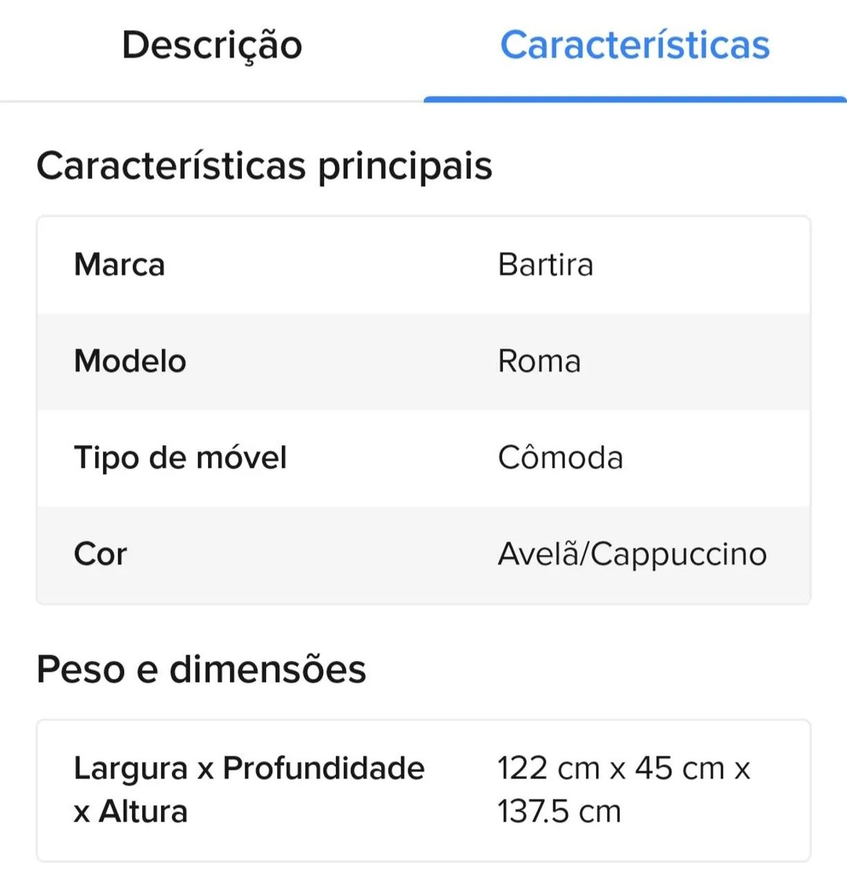 Armário e Cômoda Bartira - Foto 4