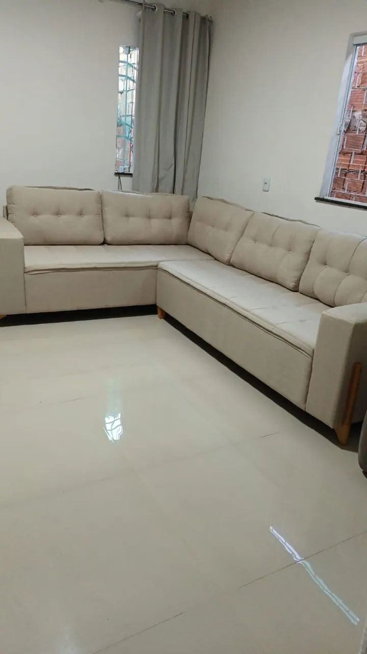 Sofá de linho Grande 