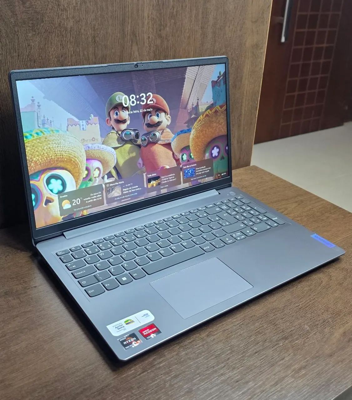 Notebook Ideapad 3,Novo,NF,Ac Cart,AMD Ryzen5-5500U+P.Vid.Integ.2GB,8GB DDR4,SSD Nvme256GB - Foto 6