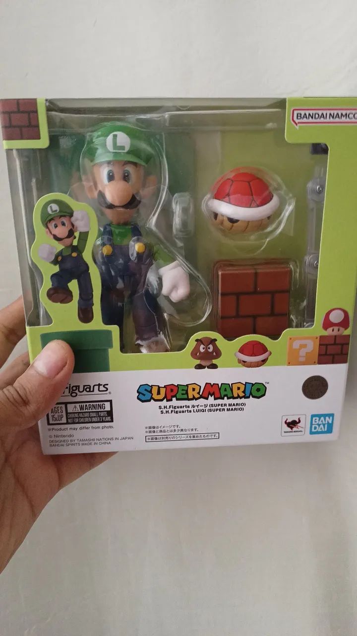 LUIGI SH FIGUARTS ORIGINAL LACRADO  SUPER MARIO BANDAI NINTENDO  - Foto 3