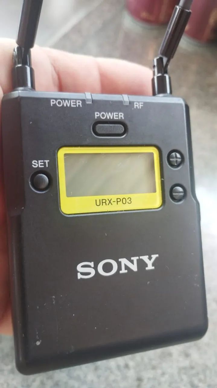 Microfone sem fio lapela sony 