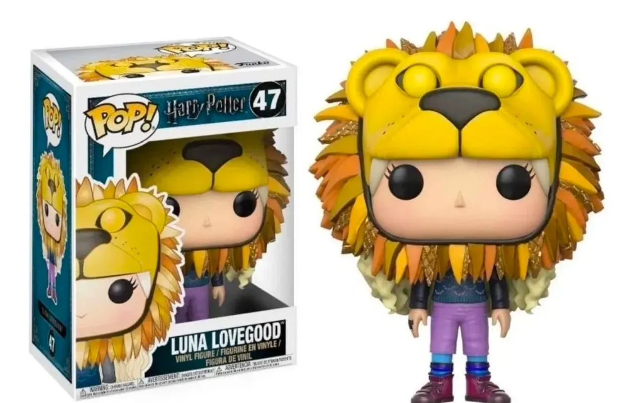 Funko pop Luna lovegood cabeça de leão  (com caixa original)