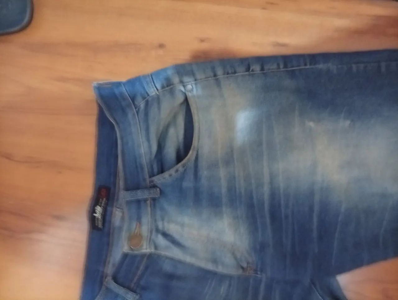 Calça masculina 42 Stone whash - Foto 3