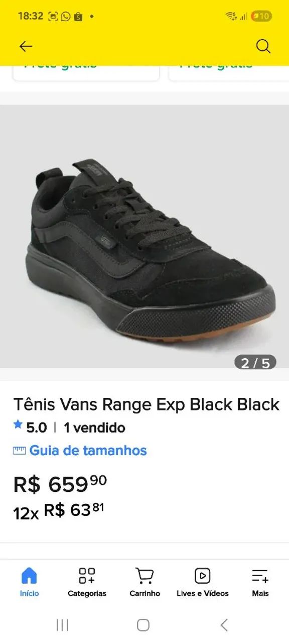 Tennis Vans Range Black Black - Foto 2