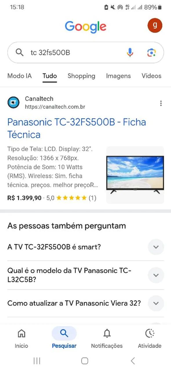 Panasonic TC-32FS500B - Foto 2
