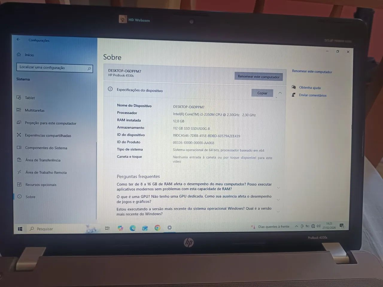 Notebook HP PROBOOK 4530s - Foto 4