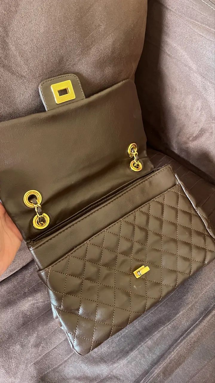 Bolsa Marrom matelasse  - Foto 4