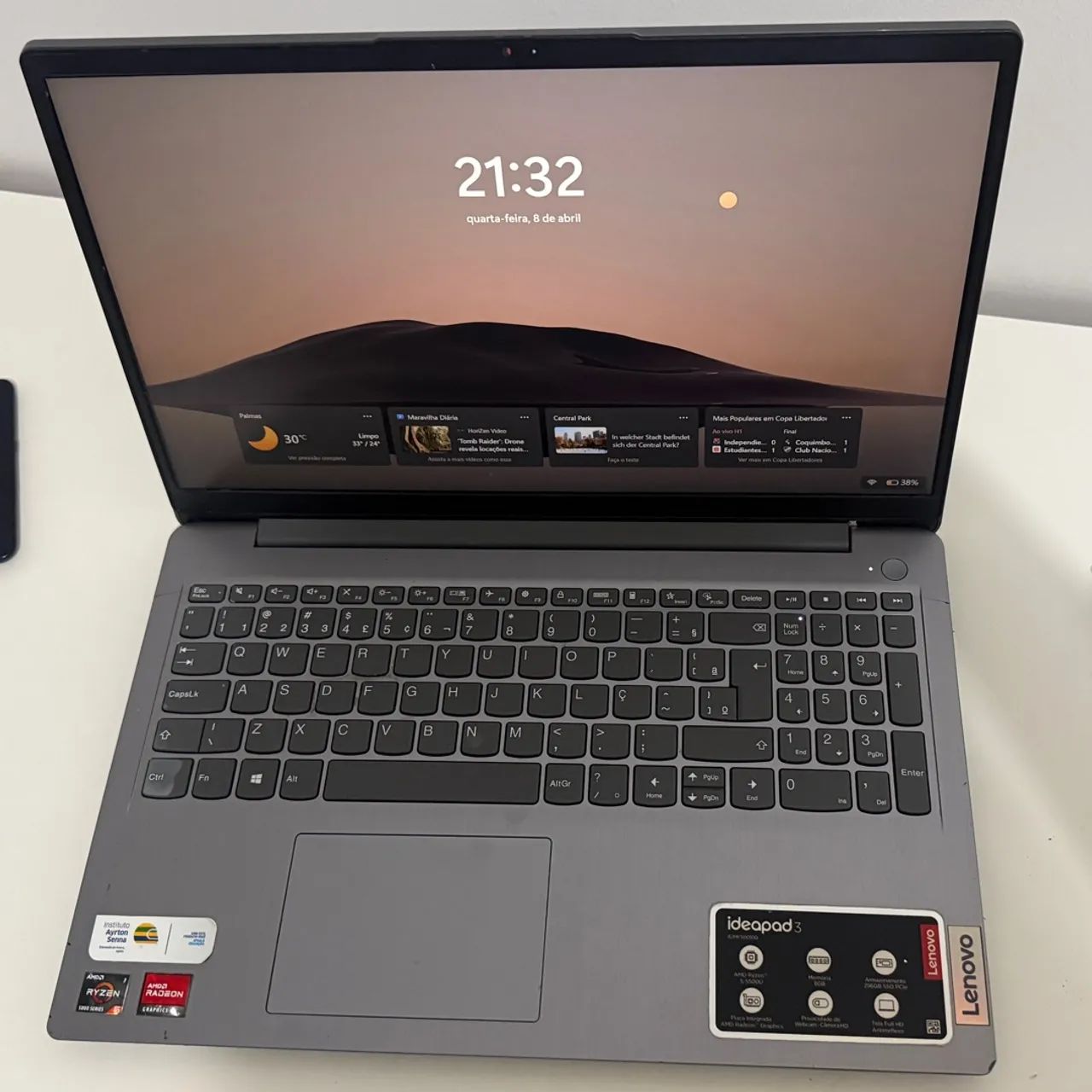 Notebook Lenovo Ideapad 3 Ryzen 5 8GB RAM SSD 256GB - Foto 2