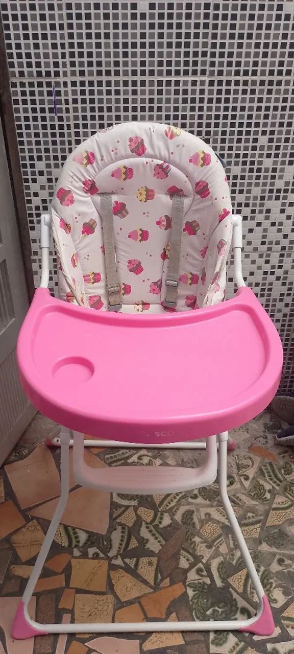 Cadeira Infantil Rosa com Bandeja - Foto 3