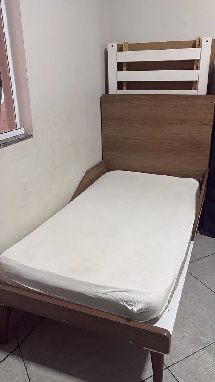 Berço que vira cama + colchão  - Foto 4