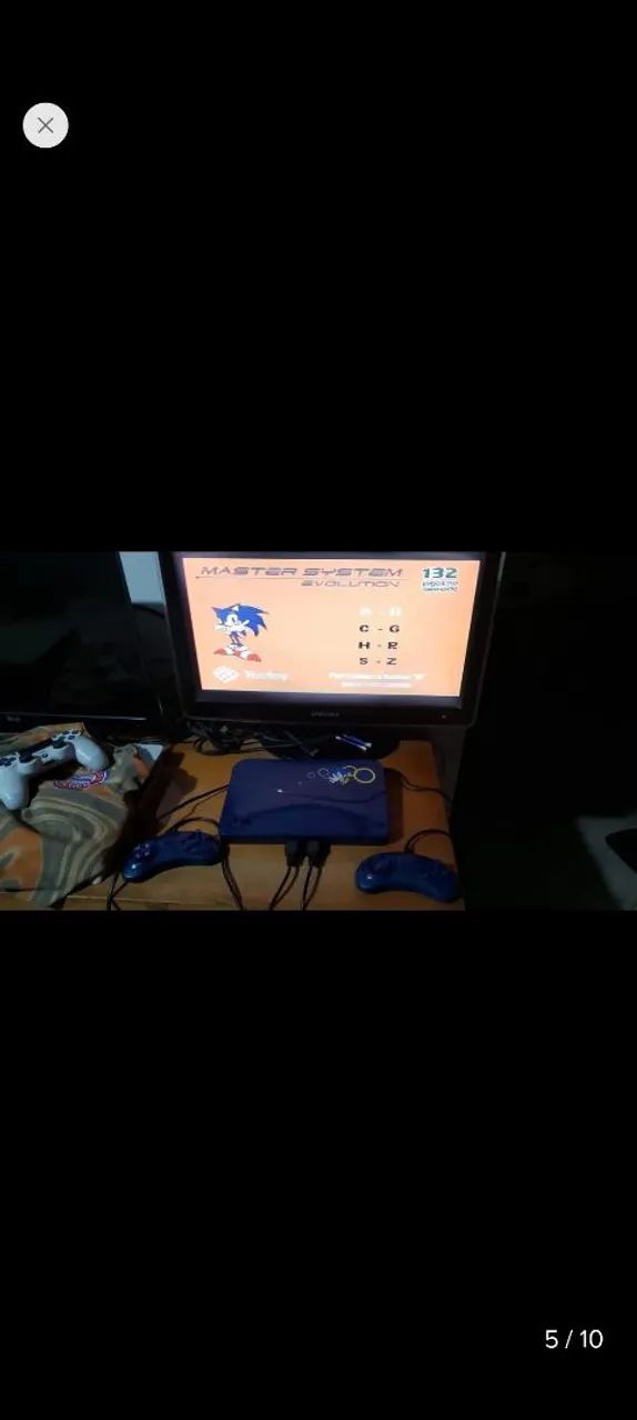 Master System Evolution 132 Jogos Azul. - Foto 4