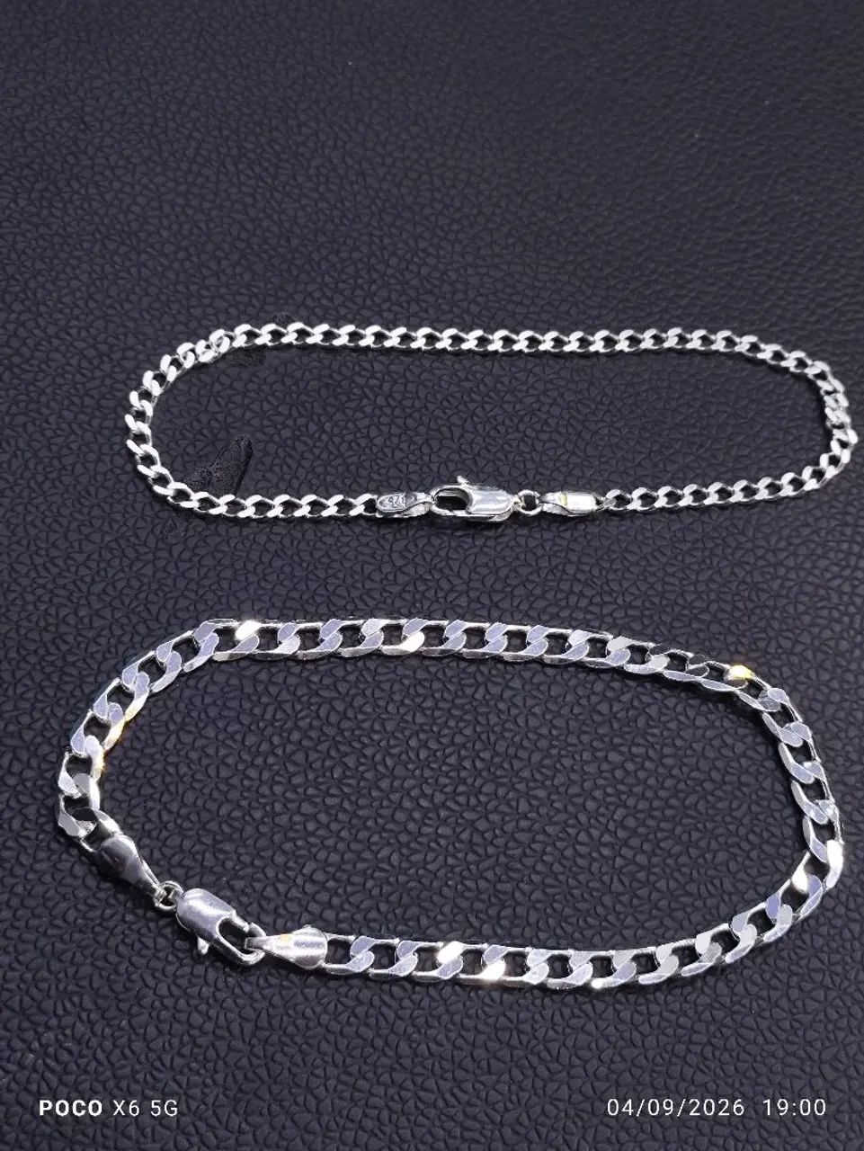 Kit pulseira prata 925