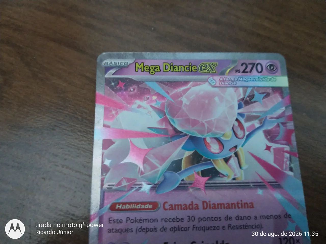 Figurinha Pokémon Mega Diancie EX - Foto 4