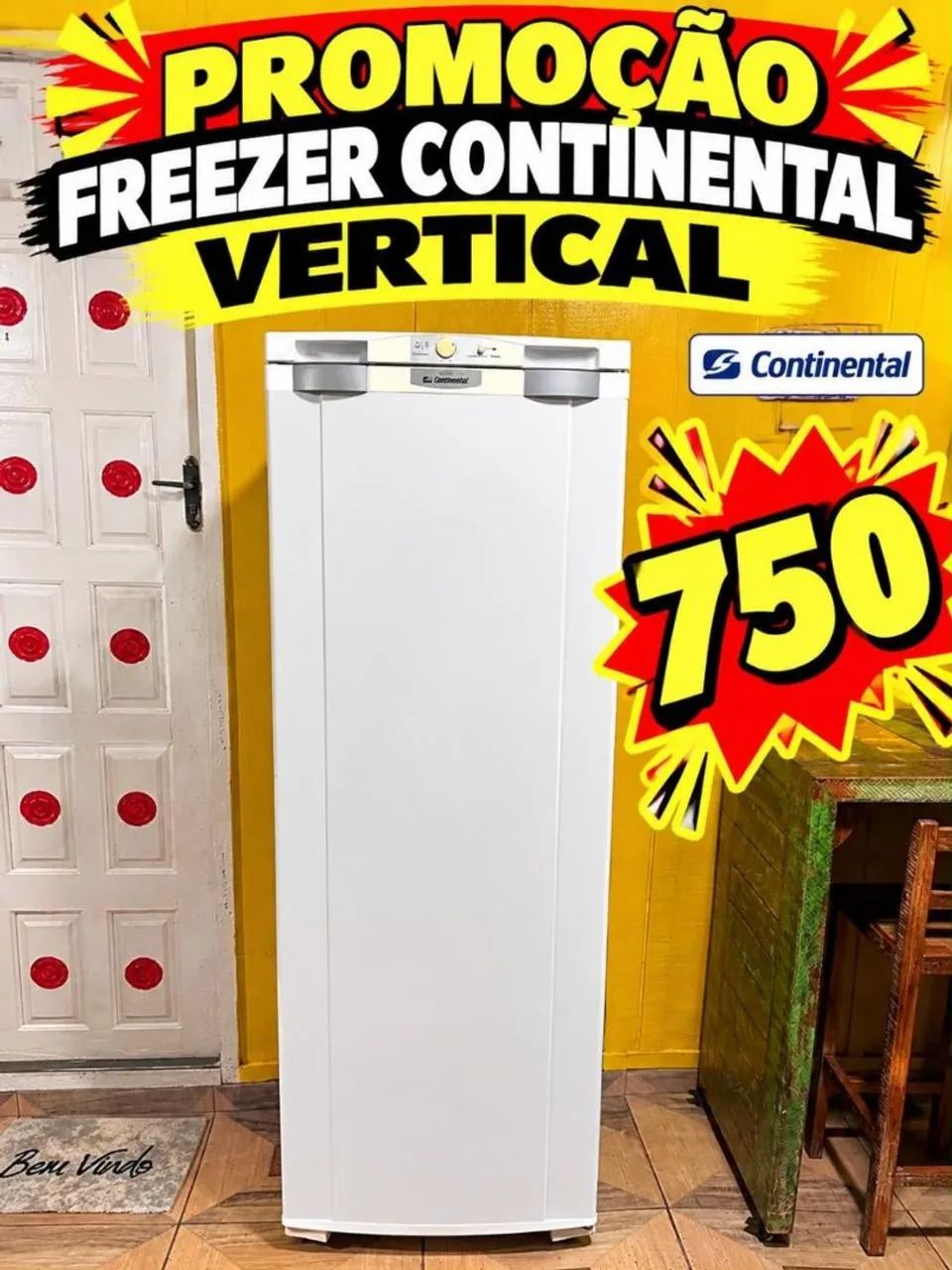 Freezer continental vertical (entrego)