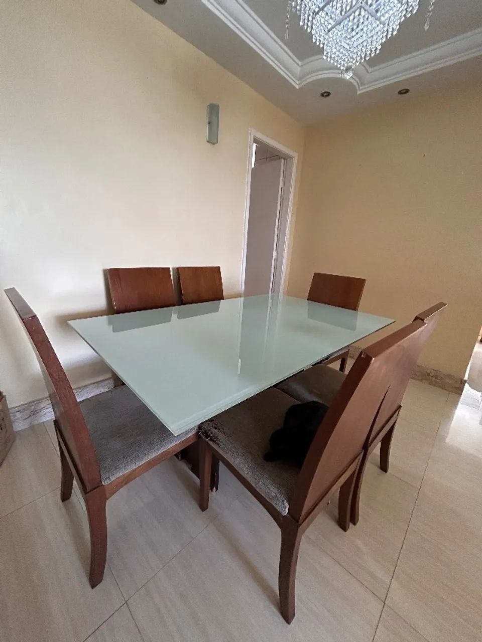 Conjunto de mesa de jantar com 6 cadeiras  - Foto 2
