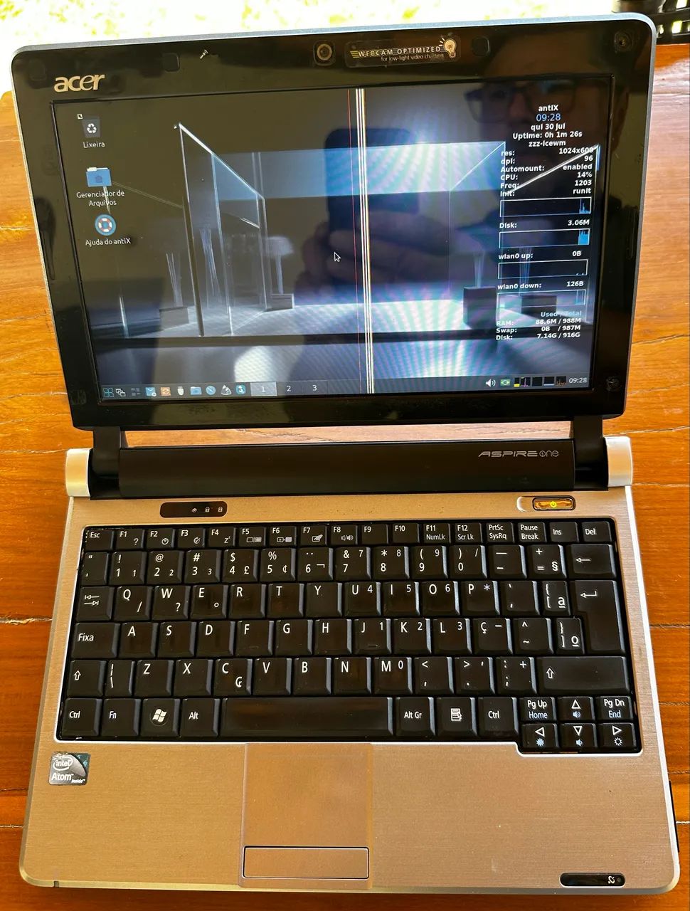 Netbook Acer para conserto ou aproveitamento de peças - Foto 3