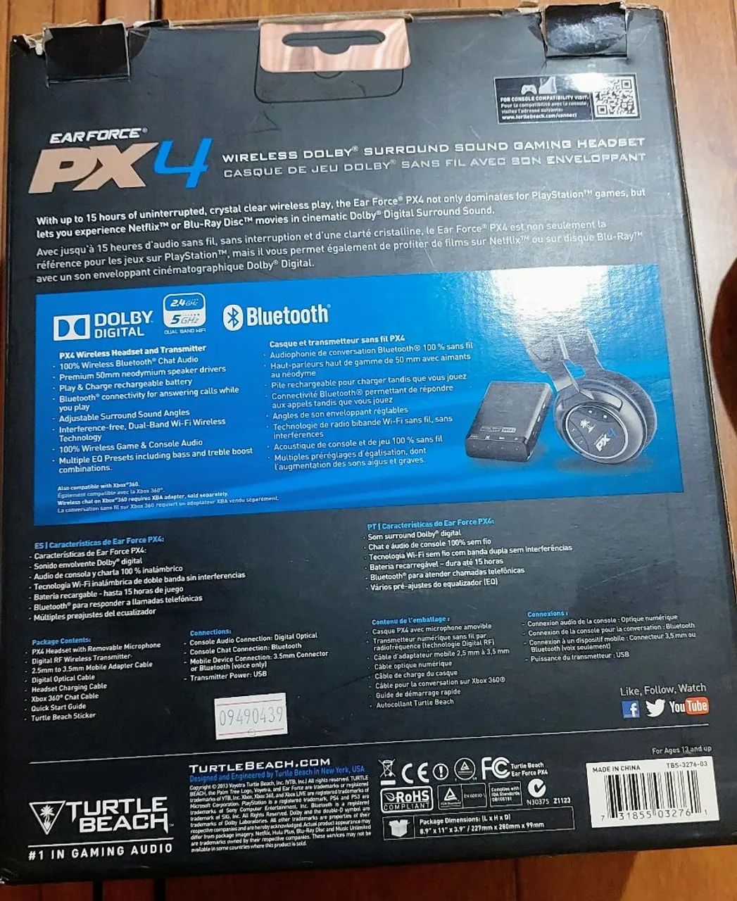 Fone de ouvido Turtle Beach PX4 WIRELESS TOP - Foto 5