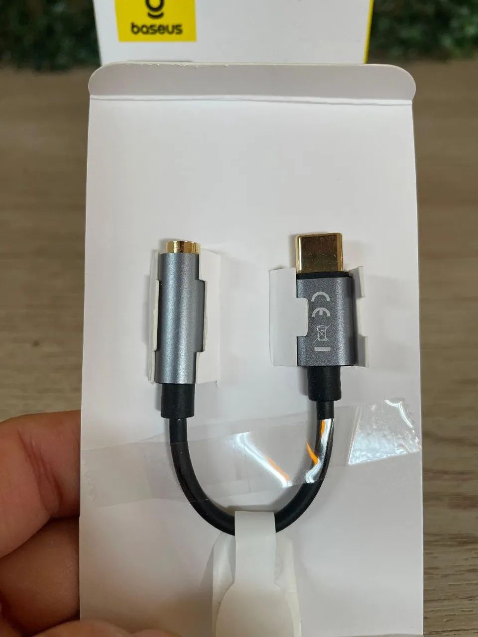 Cabo adaptador de áudio usb-c para P2 Baseus  - Foto 3