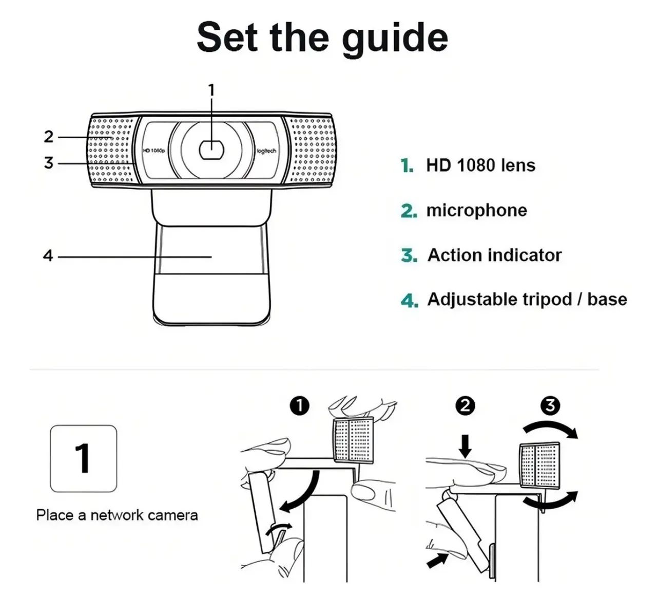 Webcam Logitech Hd Pro C920 Full Hd 1080p - Foto 2