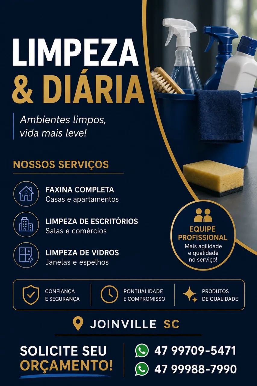 ? SERVIÇOS DE LIMPEZA E DIÁRIA 