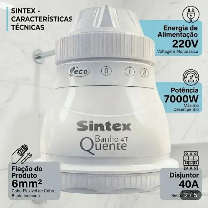 Kit chuveiro elétrico Sintex - Foto 4