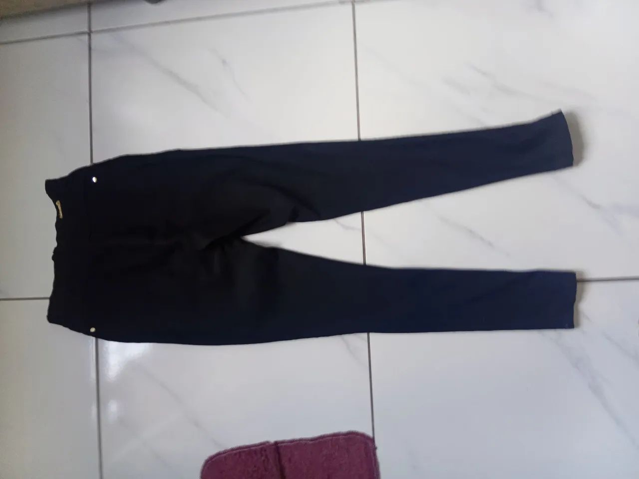 Calça skinny preta tam. 36/38 - Foto 5