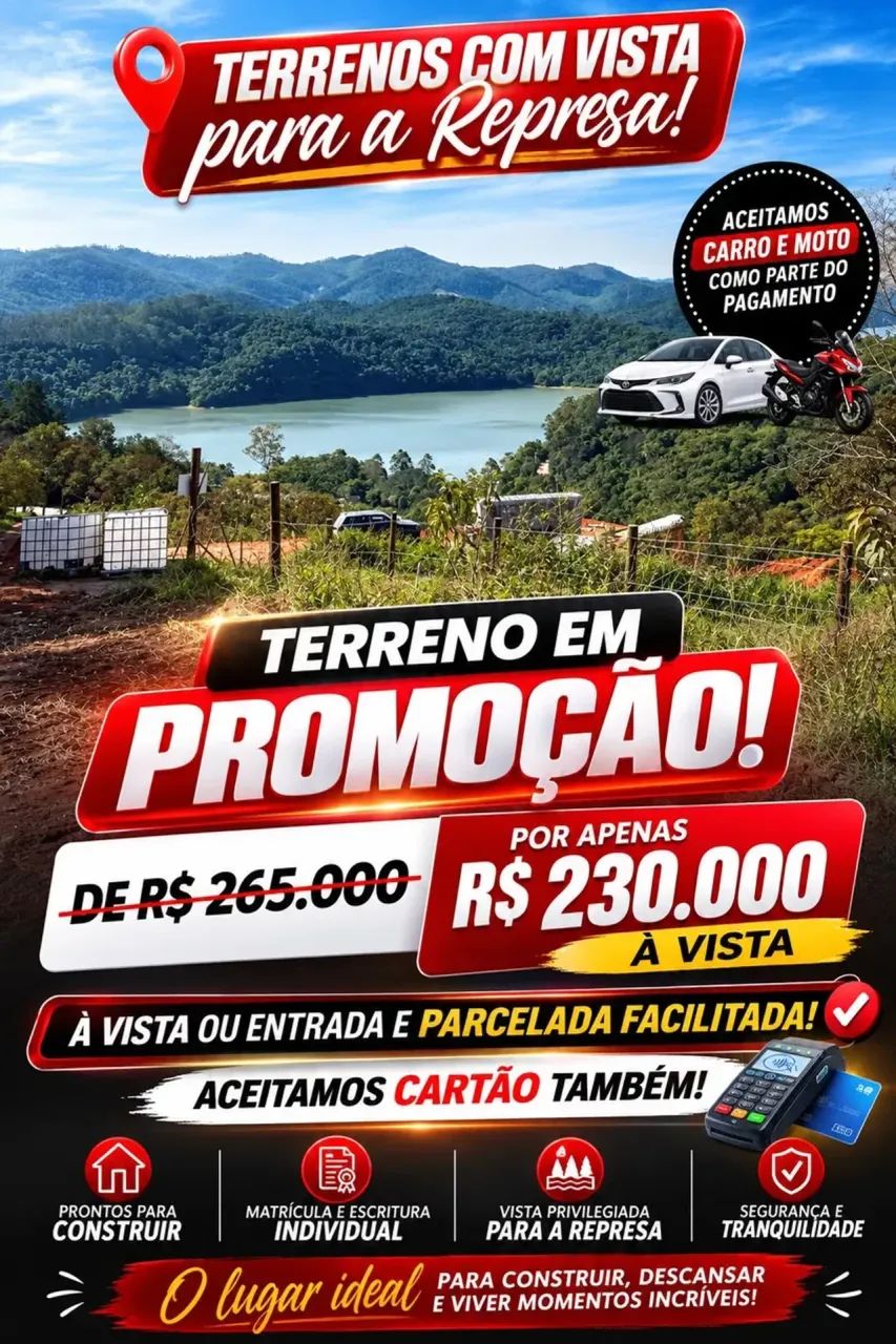 Terreno a Venda / Lote 1200m² e Pronto para Construir