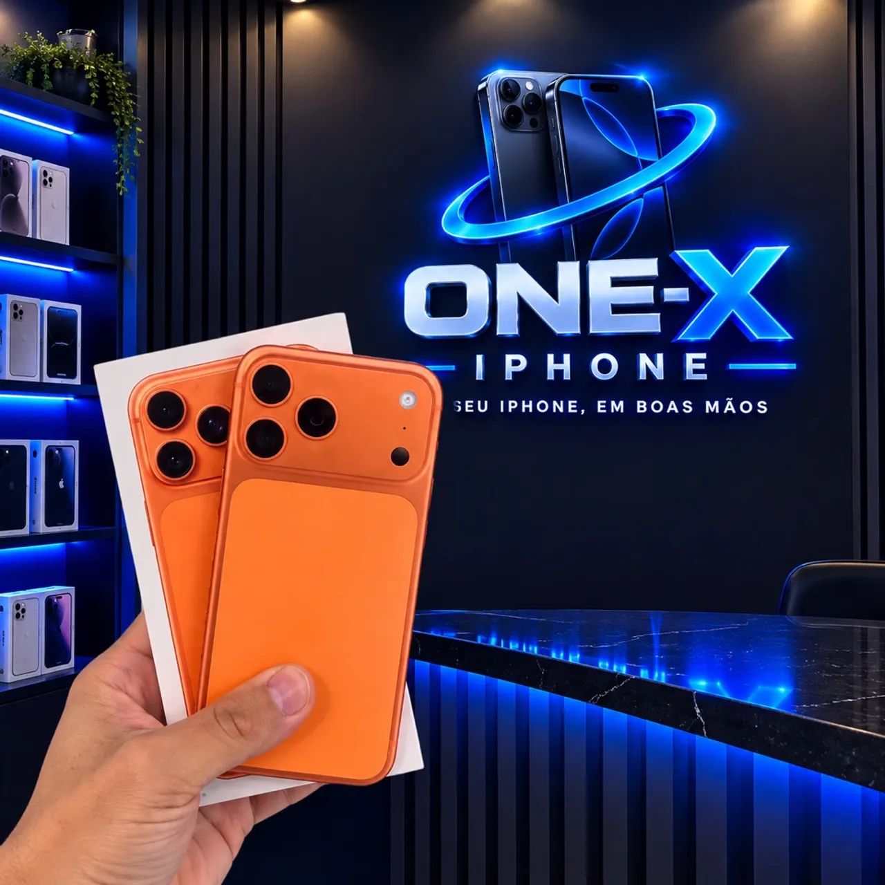 iPhone 17 Pro Max 256GB ? Laranja |98%? ?Com caixa ?Garantia Apple