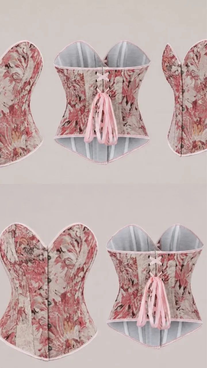 Corsert rosa floral 