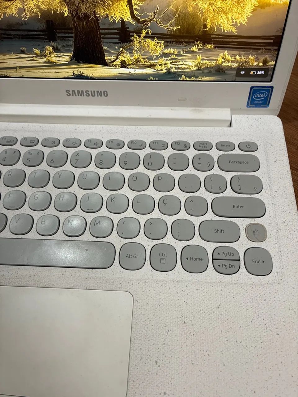 Notebook Samsung Intel Celeron 4GB RAM - Branco  - Foto 2