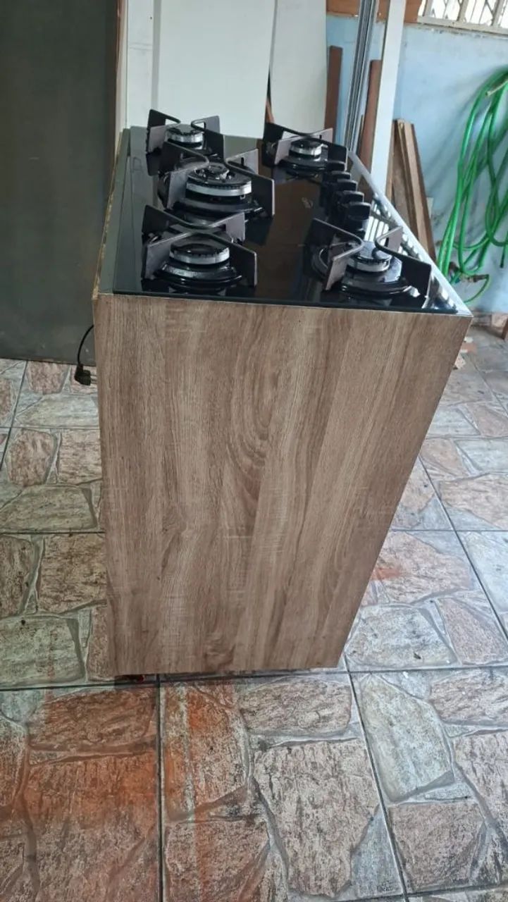 cooktop 5 bocas com balcão
