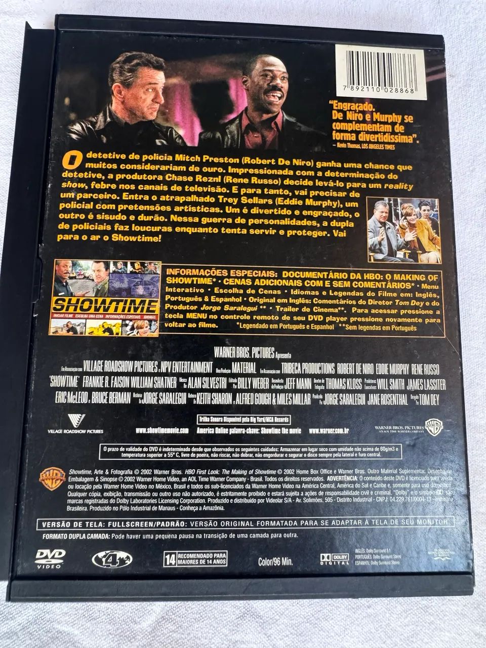 Dvd Showtime - Robert De Niro, Eddie Murphy, William Shatner - Foto 2