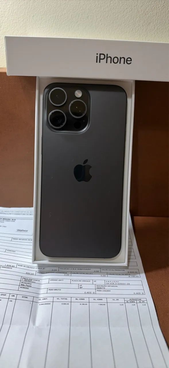 iPhone 15 Pro Max 256GB Titânio Preto | Impecável + NF - Foto 5