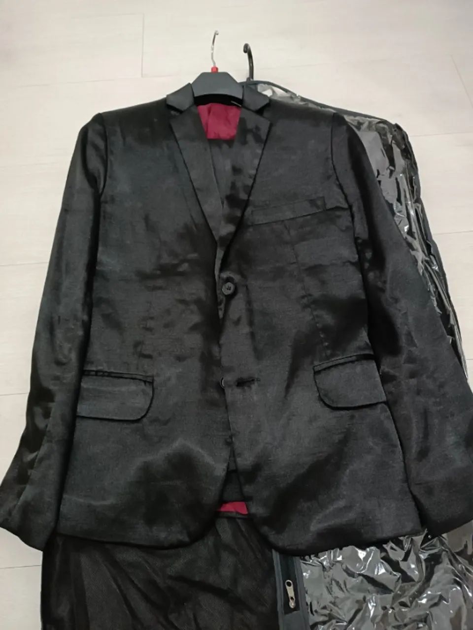 Terno Slim Poliviscose - Preto 42  - Foto 3