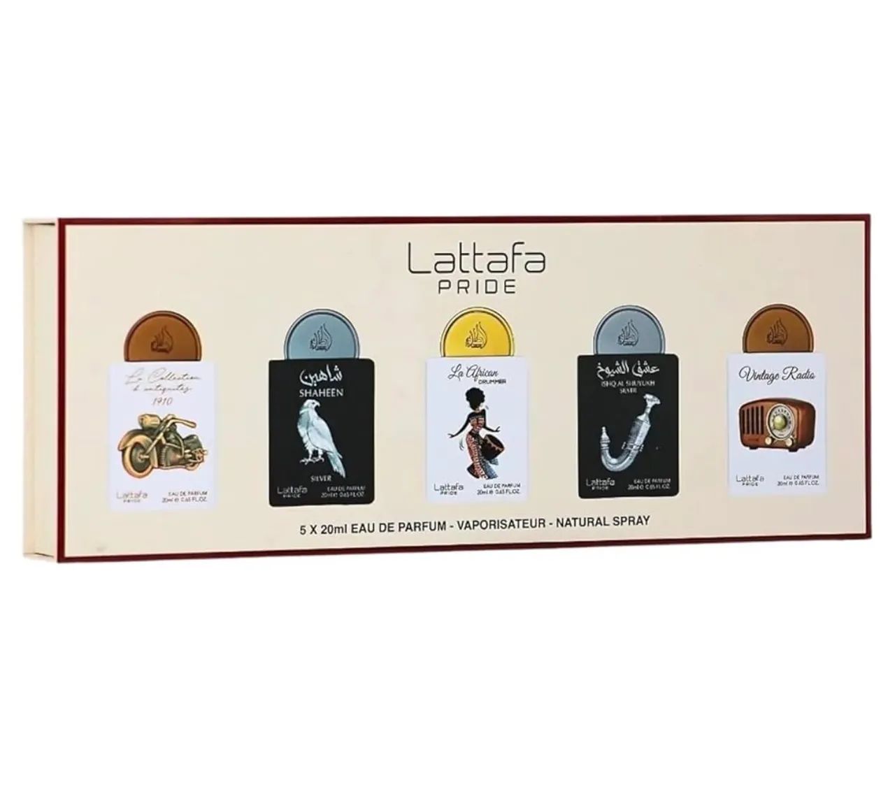 Kit Exclusivo: Conjunto de 5 miniaturas de perfumes Lattafa Pride com 20ml cada - Foto 2