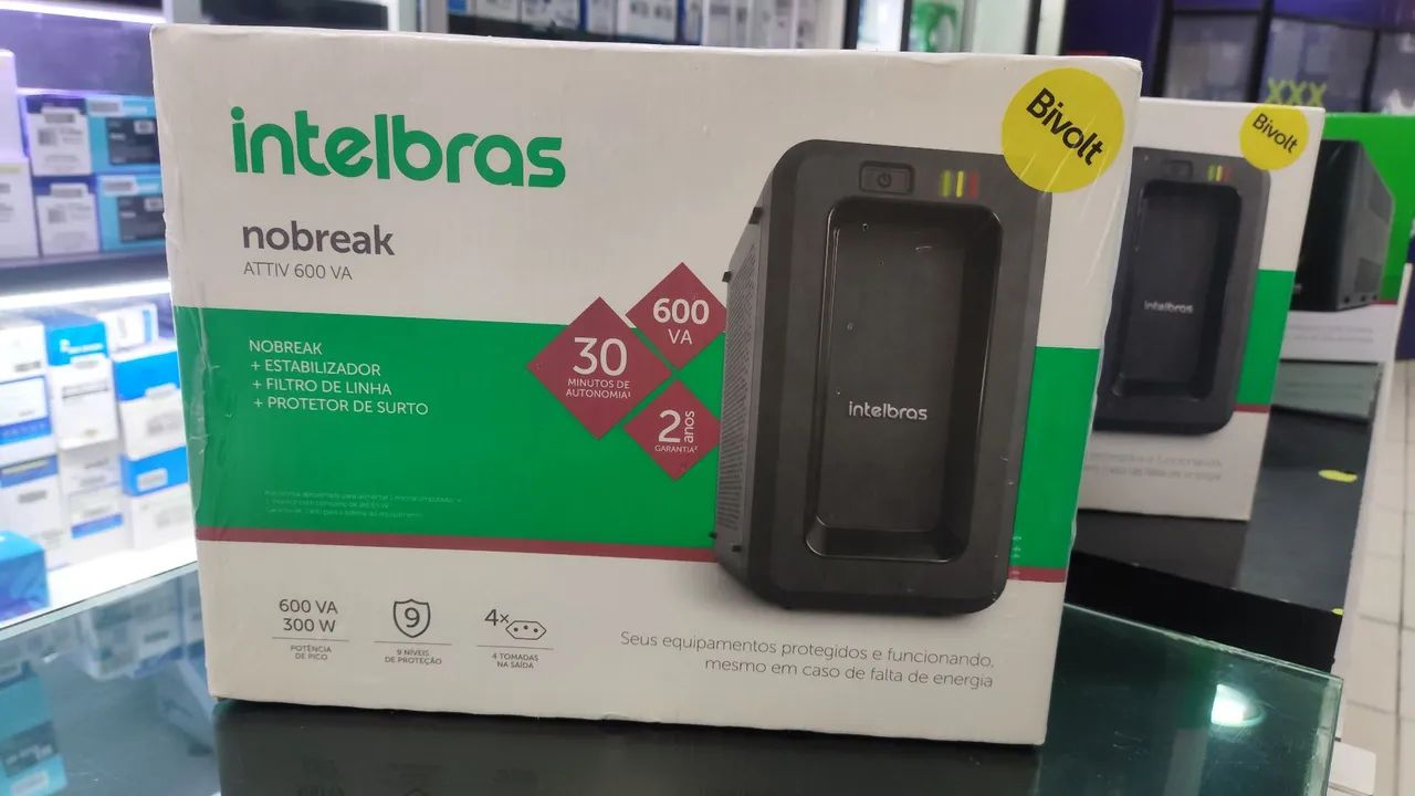 Nobreak Intelbras Attiv 600va 300w Bivolt - Foto 4