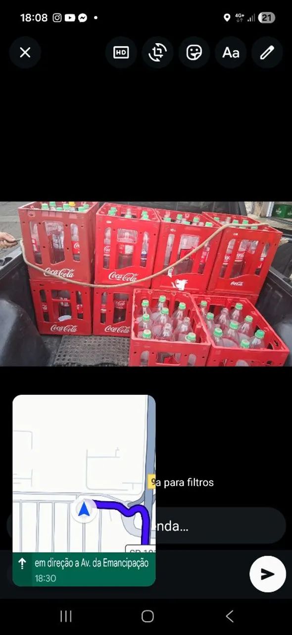Caixa de coca 2 litros retornável 30 Caixa 