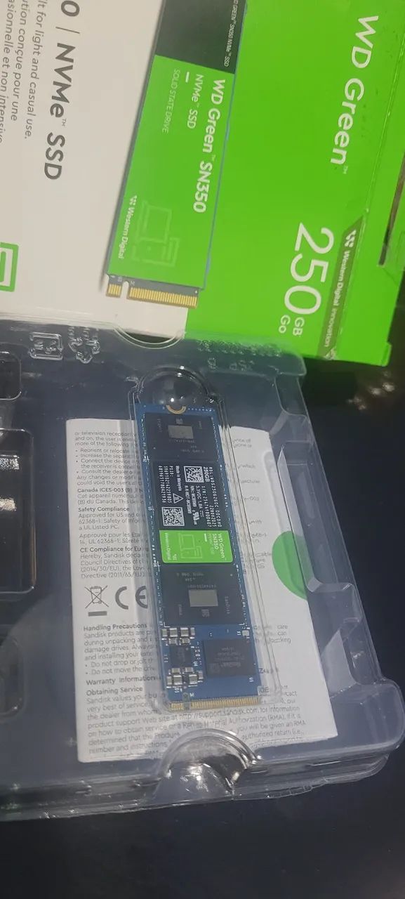 Ssd nvme WD 250gb - Foto 2