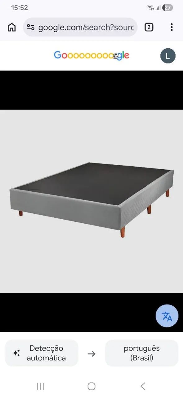 Base cama box casal 138