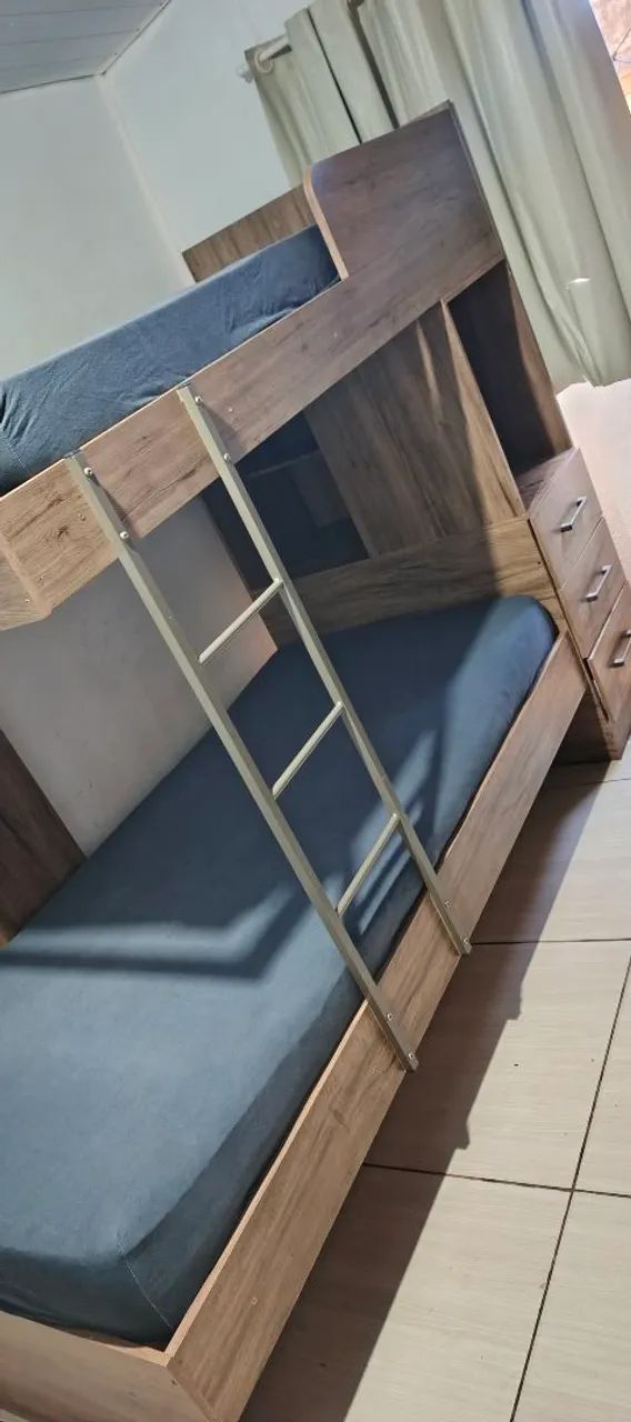 BELICHE COMPLETA COM GAVETAS E 2 COLCHÕES  - Foto 3