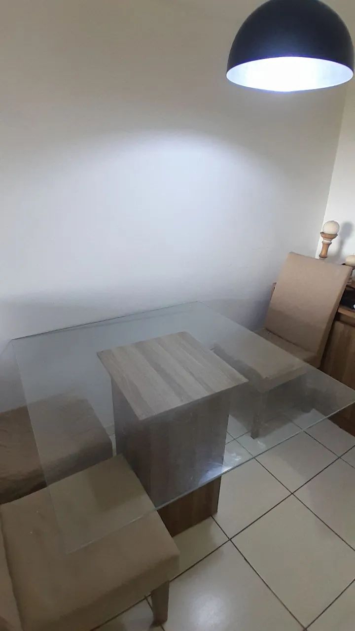 Mesa de Jantar de Vidro 90 x 90cm - Foto 2