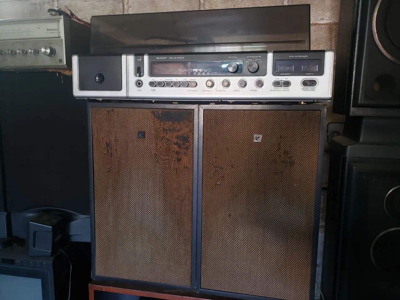 Aparelho de Som 3x1 Toca Discos Sharp  - Foto 2